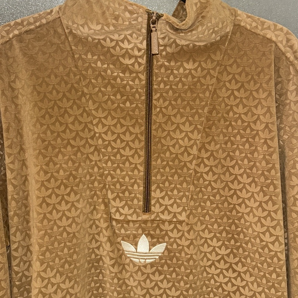 Adidas Originals adicolor 70s unisex funnel velour fleece - Picture 6 of 12